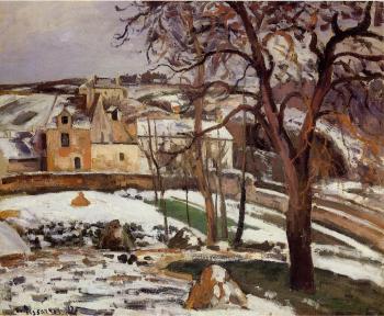 卡米耶 畢沙羅 The Effect of Snow at l'Hermitage 卡米耶 畢沙羅 The Effect of Snow at l'Hermitage